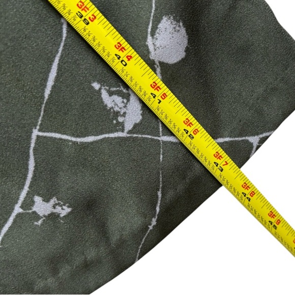 Prologue Target Olive Green Floral Halter Neck Midi Dress Medium Cottage Garden - Picture 7 of 9